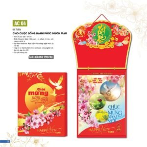 Lịch 52 Tuần 2027 AC Mẫu AC04 - Cho Cuộc Sống Hạnh Phúc Muôn Màu (15  x  16 cm) Quà Tri Ân Khách Hàng VIP & Đối Tác in logo doanh nghiệp quà tặng Tết tại Quà Tặng Sự Kiện VIP