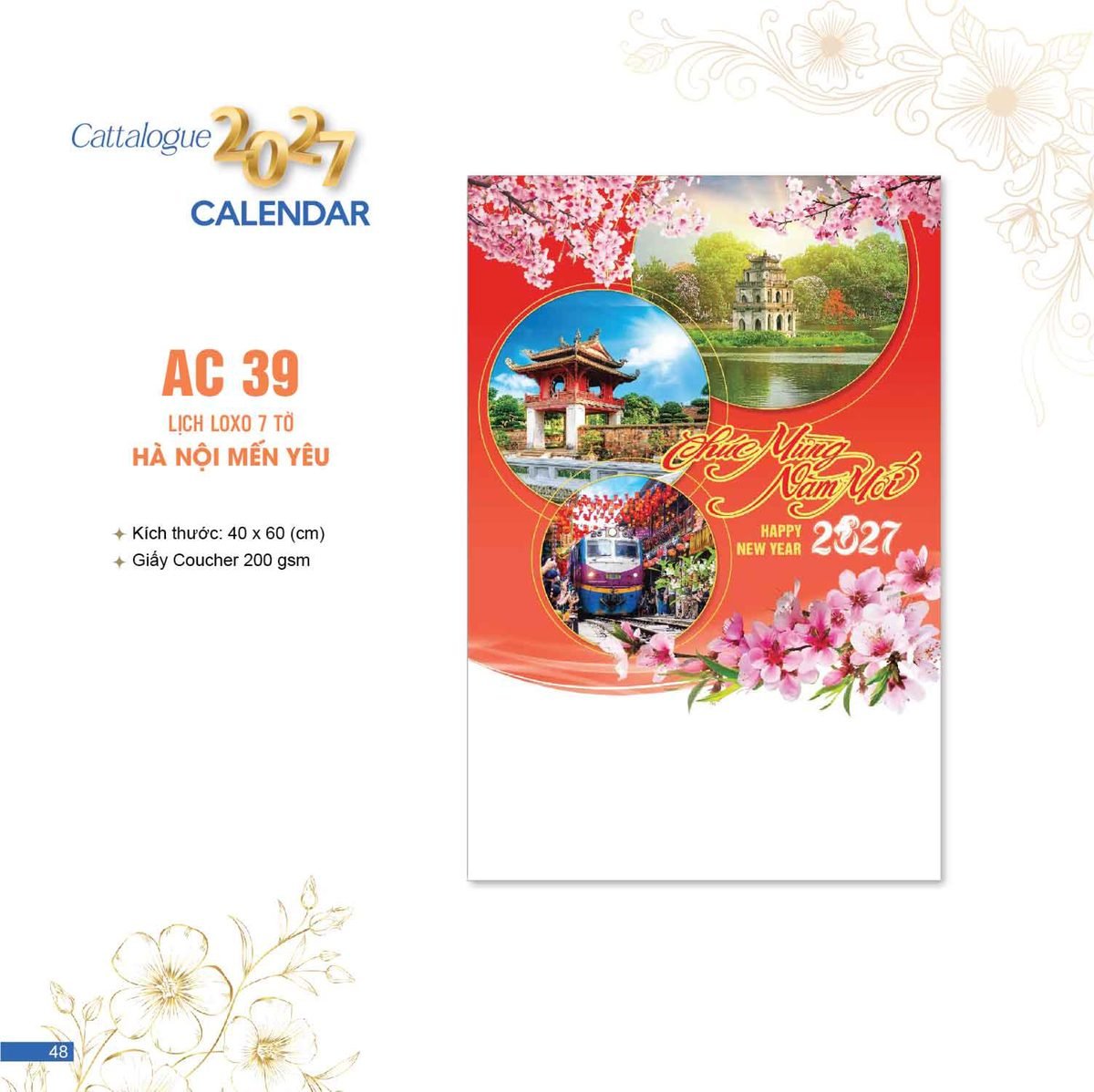 Lịch Bloc 2027 AC Mẫu AC39 (40 x 60 cm) Quà Tri Ân Khách Hàng VIP & Đối Tác Lịch Bloc 2027 AC Mẫu AC39 (40 x 60 cm) Quà Tri Ân Khách Hàng VIP & Đối Tác in logo doanh nghiệp quà tặng Tết tại Quà Tặng Sự Kiện VIP