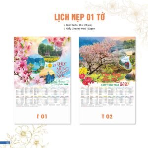 Lịch Bloc 2027 AC Mẫu AC-CATTALOGUEACHAU202730 (45 x 70 cm) Quà Tri Ân Khách Hàng VIP & Đối Tác