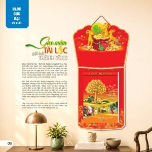 Lịch Bloc Cực Đại 2027 AH Mẫu AH03 (29 x 41cm) Quà Tri Ân Khách Hàng VIP & Đối Tác in logo doanh nghiệp quà tặng Tết tại Quà Tặng Sự Kiện VIP