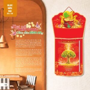 Lịch Bloc Siêu Đại 2027 AH Mẫu AH05 (25 x 35 cm) Quà Tri Ân Khách Hàng VIP & Đối Tác in logo doanh nghiệp quà tặng Tết tại Quà Tặng Sự Kiện VIP