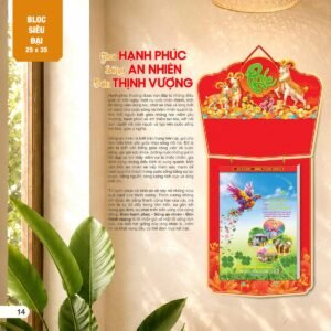 Lịch Bloc Siêu Đại 2027 AH Mẫu AH06 (25 x 35cm) Quà Tri Ân Khách Hàng VIP & Đối Tác in logo doanh nghiệp quà tặng Tết tại Quà Tặng Sự Kiện VIP