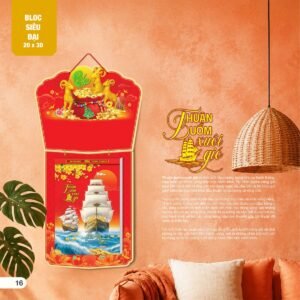 Lịch Bloc Siêu Đại 2027 AH Mẫu AH07 - An Khang Thịnh Vượng (20 x 30cm) Quà Tri Ân Khách Hàng VIP & Đối Tác in logo doanh nghiệp quà tặng Tết tại Quà Tặng Sự Kiện VIP