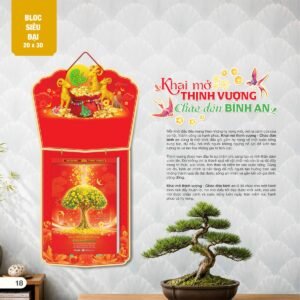 Lịch Bloc Siêu Đại 2027 AH Mẫu AH08 (20 x 30cm) Quà Tri Ân Khách Hàng VIP & Đối Tác in logo doanh nghiệp quà tặng Tết tại Quà Tặng Sự Kiện VIP