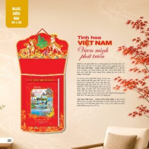 Lịch Bloc Siêu Đại 2027 AH Mẫu AH09 (20 x 30cm) Quà Tri Ân Khách Hàng VIP & Đối Tác in logo doanh nghiệp quà tặng Tết tại Quà Tặng Sự Kiện VIP