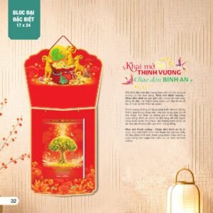 Lịch Bìa Treo 2027 AH Mẫu AH17 (17 x 24 cm) Quà Tri Ân Khách Hàng VIP & Đối Tác in logo doanh nghiệp quà tặng Tết tại Quà Tặng Sự Kiện VIP