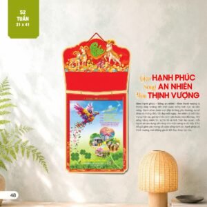 Lịch 52 Tuần 2027 AH Mẫu AH28 (11  x  12 cm) Quà Tri Ân Khách Hàng VIP & Đối Tác in logo doanh nghiệp quà tặng Tết tại Quà Tặng Sự Kiện VIP