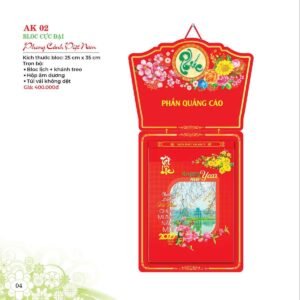 Lịch Bloc 2027 AK Mẫu AK02 (29 x 41 cm) Quà Tri Ân Khách Hàng VIP & Đối Tác in logo doanh nghiệp quà tặng Tết tại Quà Tặng Sự Kiện VIP