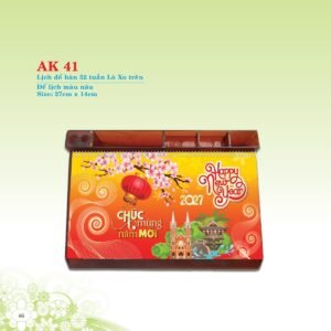 Lịch 52 Tuần 2027 AK Mẫu AK41 (31 x 42 cm) Quà Tri Ân Khách Hàng VIP & Đối Tác in logo doanh nghiệp quà tặng Tết tại Quà Tặng Sự Kiện VIP