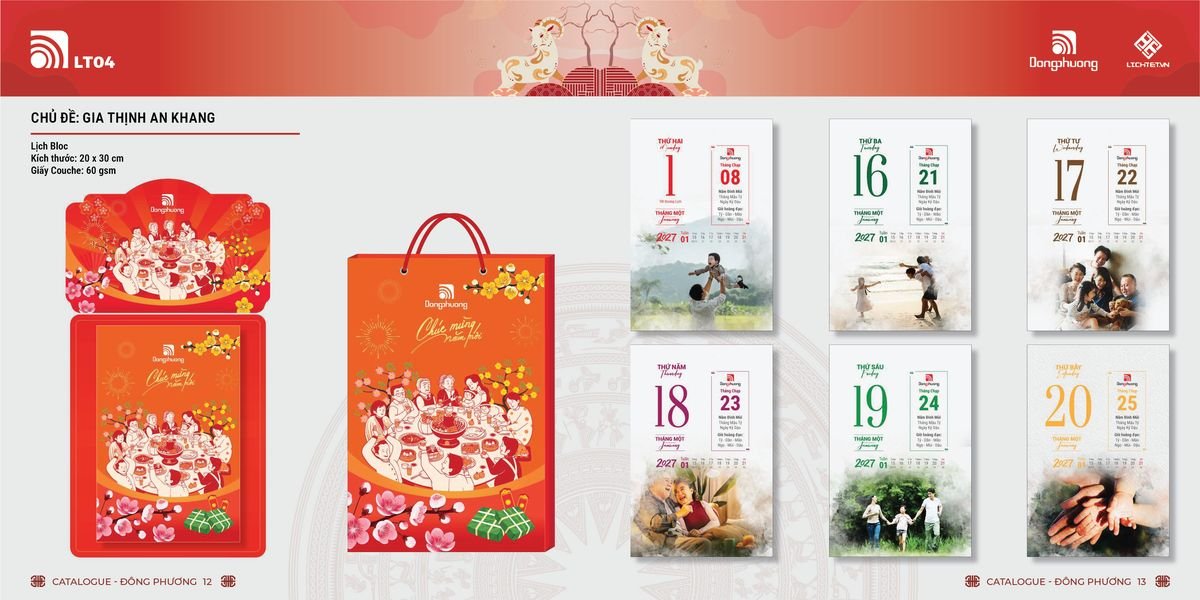 Lịch Bloc ĐP 2027 DP05 Quà Tri Ân Khách Hàng VIP & Đối Tác