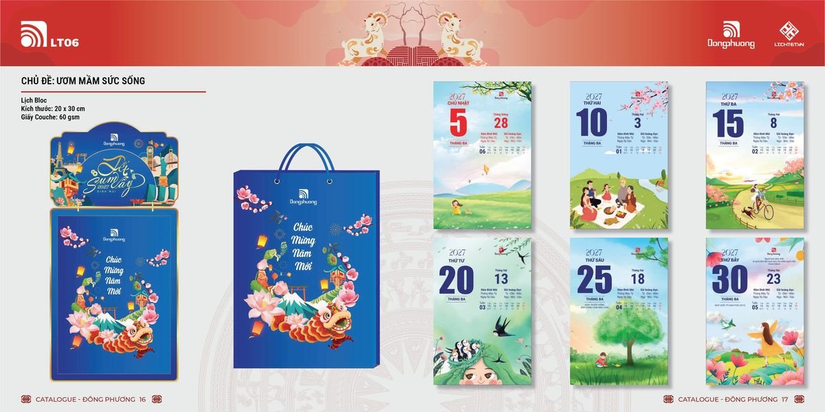 Lịch Bloc ĐP 2027 DP07 Quà Tri Ân Khách Hàng VIP & Đối Tác