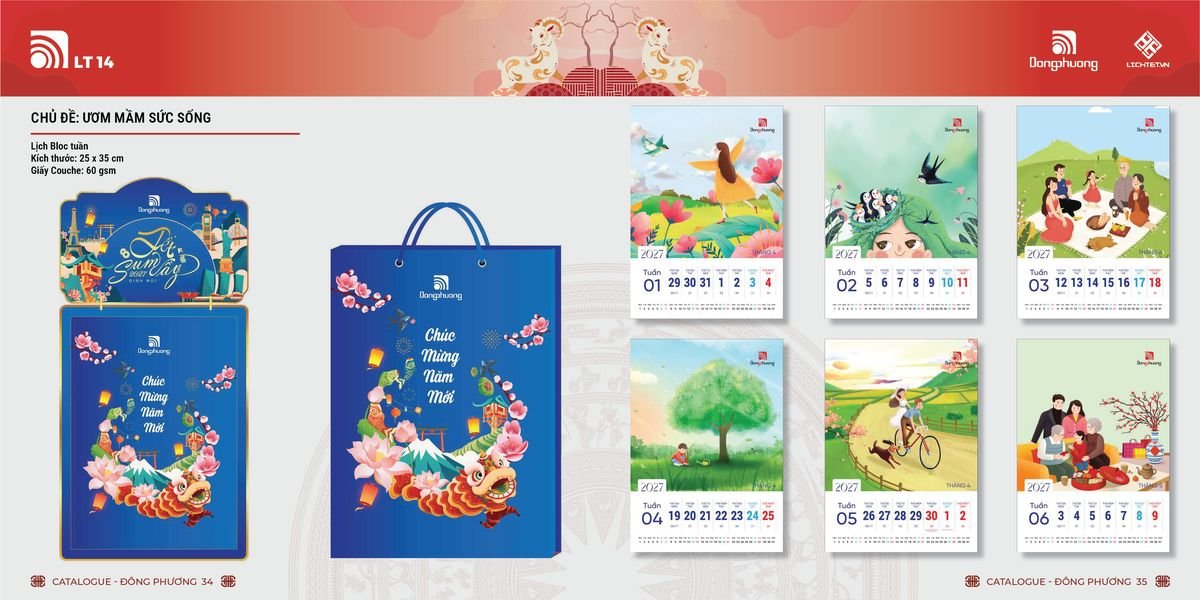 Lịch Bloc ĐP 2027 DP16 Quà Tri Ân Khách Hàng VIP & Đối Tác
