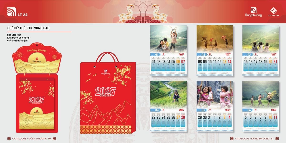 Lịch Bloc ĐP 2027 DP24 Quà Tri Ân Khách Hàng VIP & Đối Tác