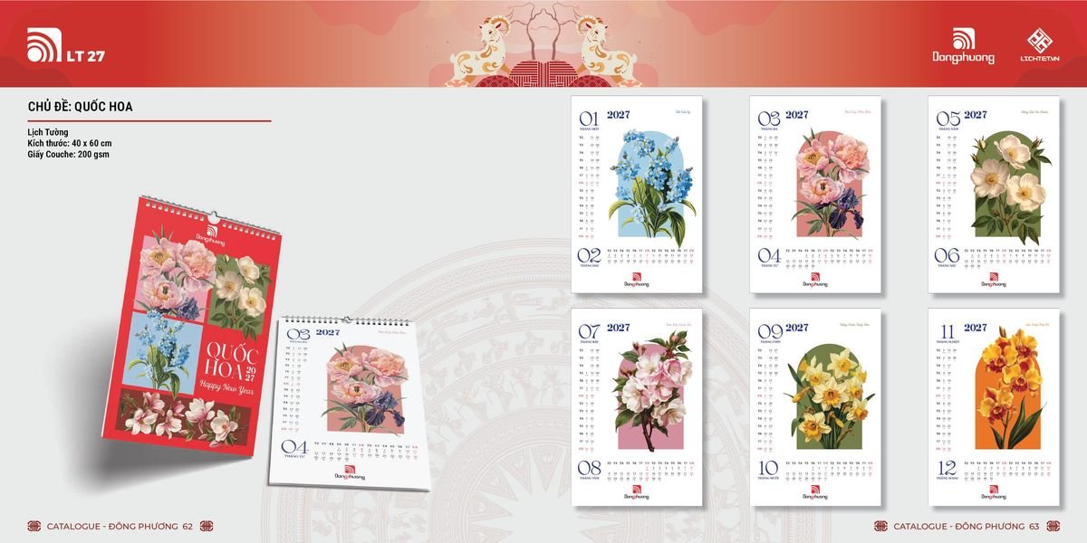 Lịch Bloc ĐP 2027 DP30 Quà Tri Ân Khách Hàng VIP & Đối Tác
