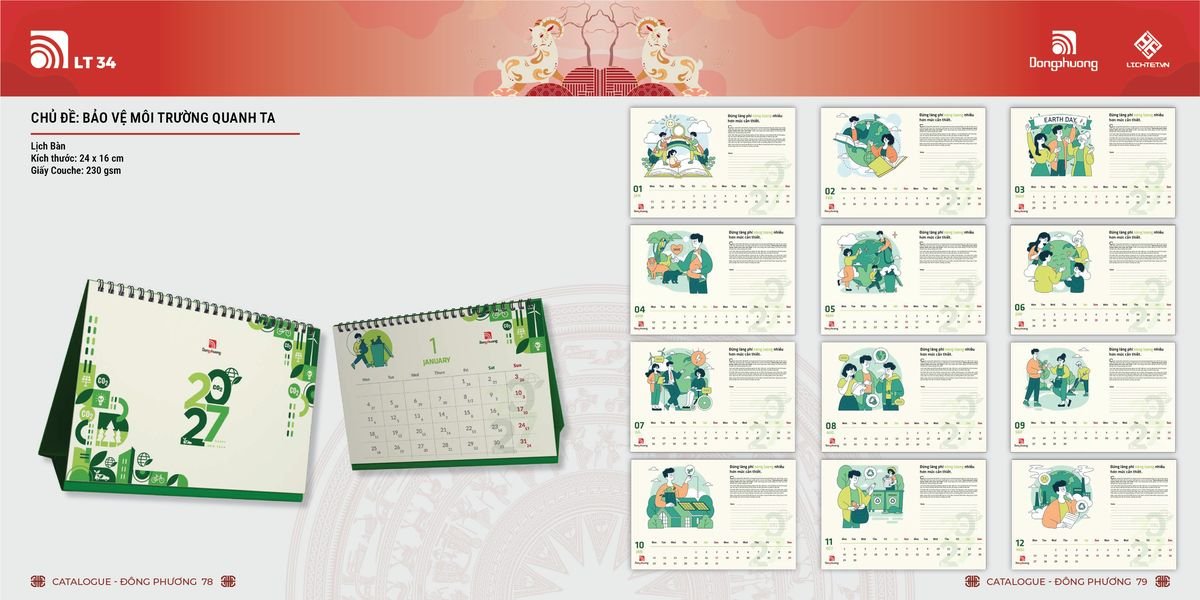 Lịch Bloc ĐP 2027 DP38 Quà Tri Ân Khách Hàng VIP & Đối Tác