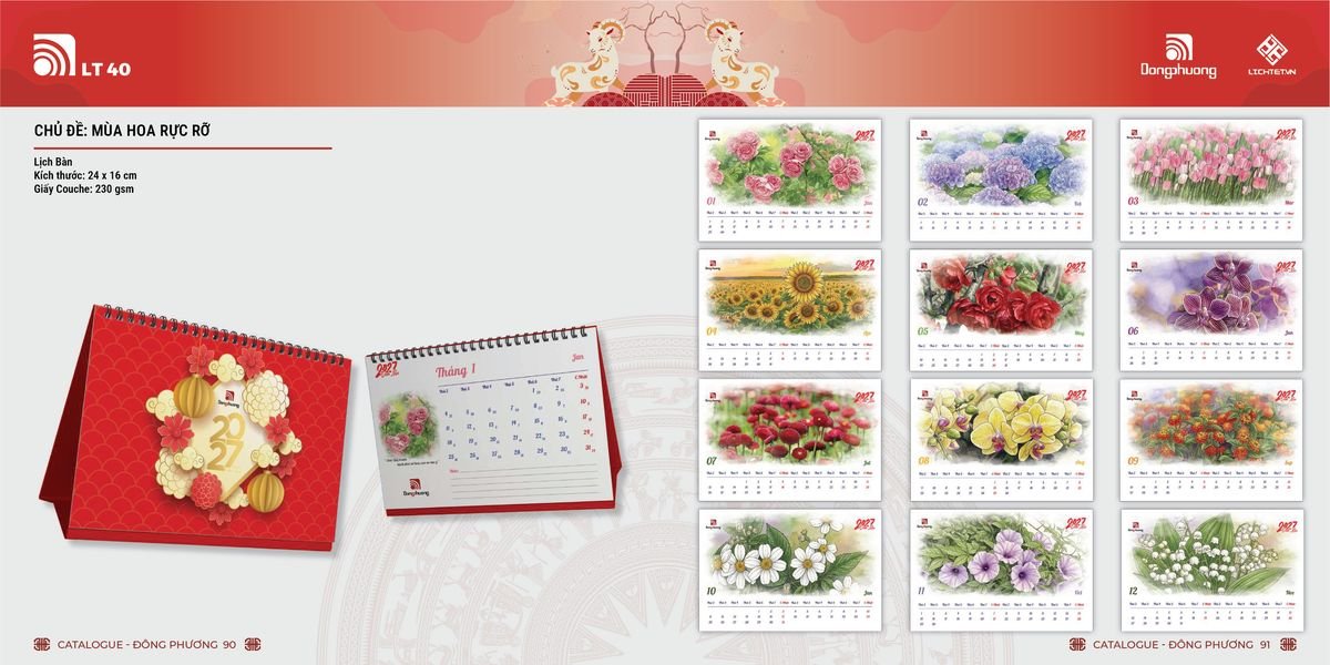 Lịch Bloc ĐP 2027 DP44 Quà Tri Ân Khách Hàng VIP & Đối Tác