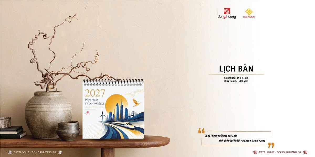 Lịch Bloc ĐP 2027 DP47 Quà Tri Ân Khách Hàng VIP & Đối Tác