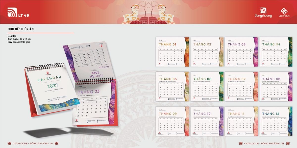 Lịch Bloc ĐP 2027 DP54 Quà Tri Ân Khách Hàng VIP & Đối Tác