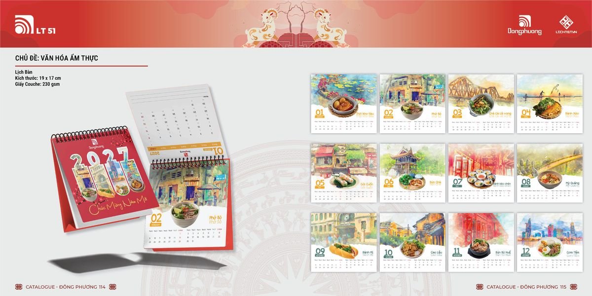 Lịch Bloc ĐP 2027 DP56 Quà Tri Ân Khách Hàng VIP & Đối Tác