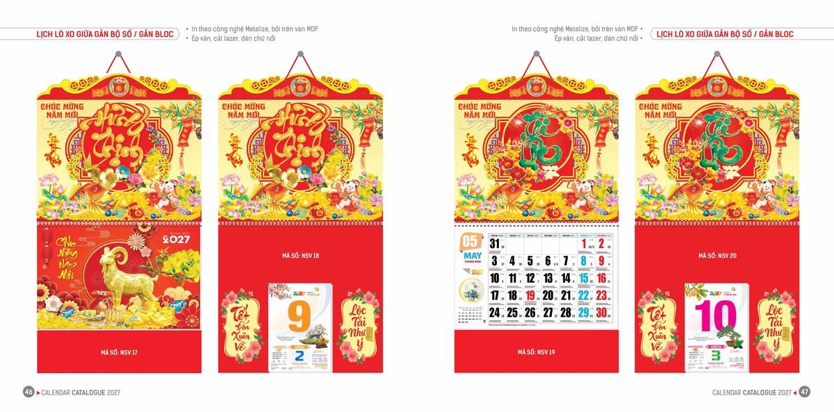 Lịch Bloc Hoa Niên 2027 ĐP DPHN22 Quà Tri Ân Khách Hàng VIP & Đối Tác