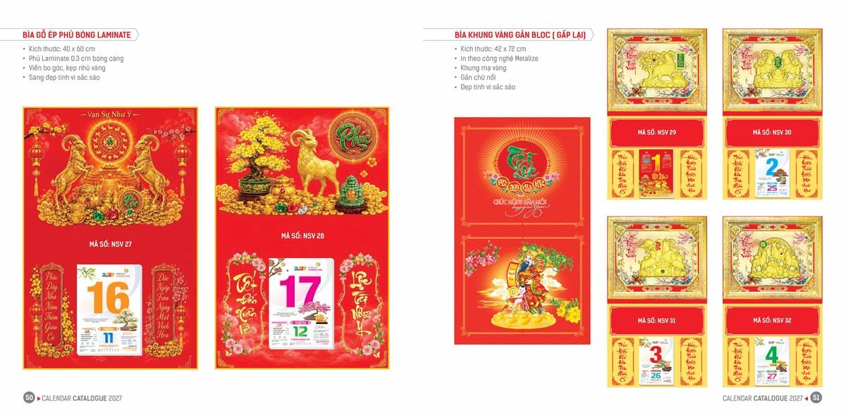 Lịch Bloc Hoa Niên 2027 ĐP DPHN24 Quà Tri Ân Khách Hàng VIP & Đối Tác