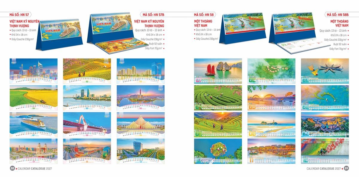 Lịch Bloc Hoa Niên 2027 ĐP DPHN43 Quà Tri Ân Khách Hàng VIP & Đối Tác