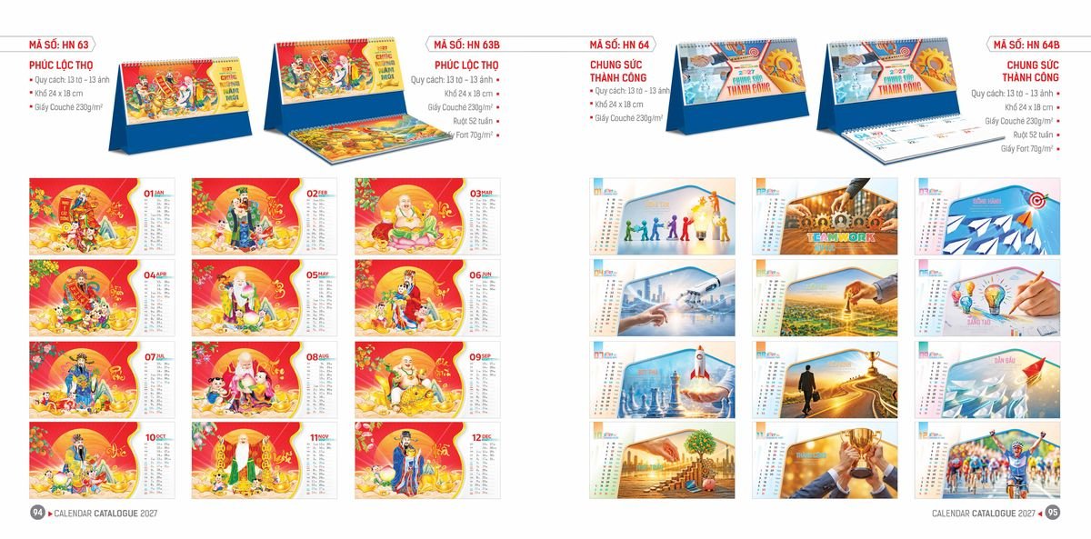 Lịch Bloc Hoa Niên 2027 ĐP DPHN46 Quà Tri Ân Khách Hàng VIP & Đối Tác