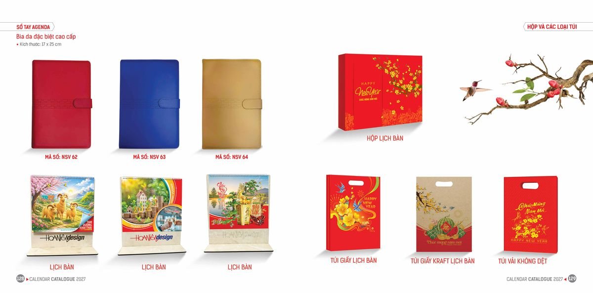 Lịch Bloc Hoa Niên 2027 ĐP DPHN63 Quà Tri Ân Khách Hàng VIP & Đối Tác