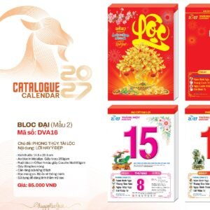 Lịch Bloc 2027 DVA Mẫu DVA16 - Thuận Buồm Xuôi Gió (29 x 41 cm) Quà Tri Ân Khách Hàng VIP & Đối Tác in logo doanh nghiệp quà tặng Tết tại Quà Tặng Sự Kiện VIP