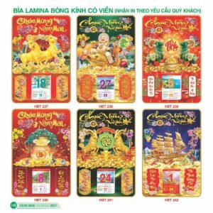 Lịch Bìa Treo 2027 HBT Mẫu HBT239 (29 x 41 cm) Quà Tri Ân Khách Hàng VIP & Đối Tác in logo doanh nghiệp quà tặng Tết tại Quà Tặng Sự Kiện VIP