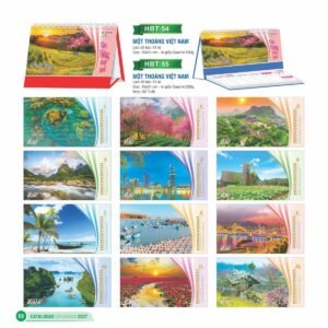 Lịch Bloc 2027 HBT Mẫu HBT55 (29 x 41 cm) Quà Tri Ân Khách Hàng VIP & Đối Tác in logo doanh nghiệp quà tặng Tết tại Quà Tặng Sự Kiện VIP
