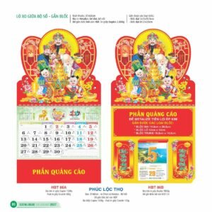 Lịch Treo Tường Lò Xo 2027 HBT Mẫu HBT86A (37 x 68cm) Quà Tri Ân Khách Hàng VIP & Đối Tác in logo doanh nghiệp quà tặng Tết tại Quà Tặng Sự Kiện VIP