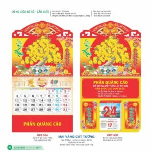 Lịch Treo Tường Lò Xo 2027 HBT Mẫu HBT91A (11  x  12 cm) Quà Tri Ân Khách Hàng VIP & Đối Tác in logo doanh nghiệp quà tặng Tết tại Quà Tặng Sự Kiện VIP