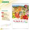 Lịch Treo Tường 2027 HT Mẫu HT53 (40 x 60cm) Quà Tri Ân Khách Hàng VIP & Đối Tác in logo doanh nghiệp quà tặng Tết tại Quà Tặng Sự Kiện VIP
