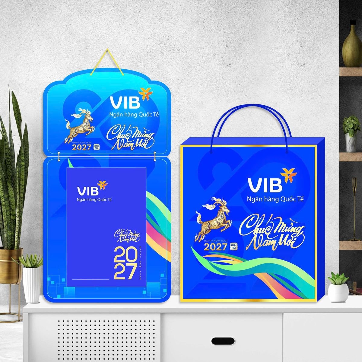 Lịch Khánh Gỗ Lamina 2 Đầu 2027 LM2D_060 - Quà Tặng Sự Kiện VIP