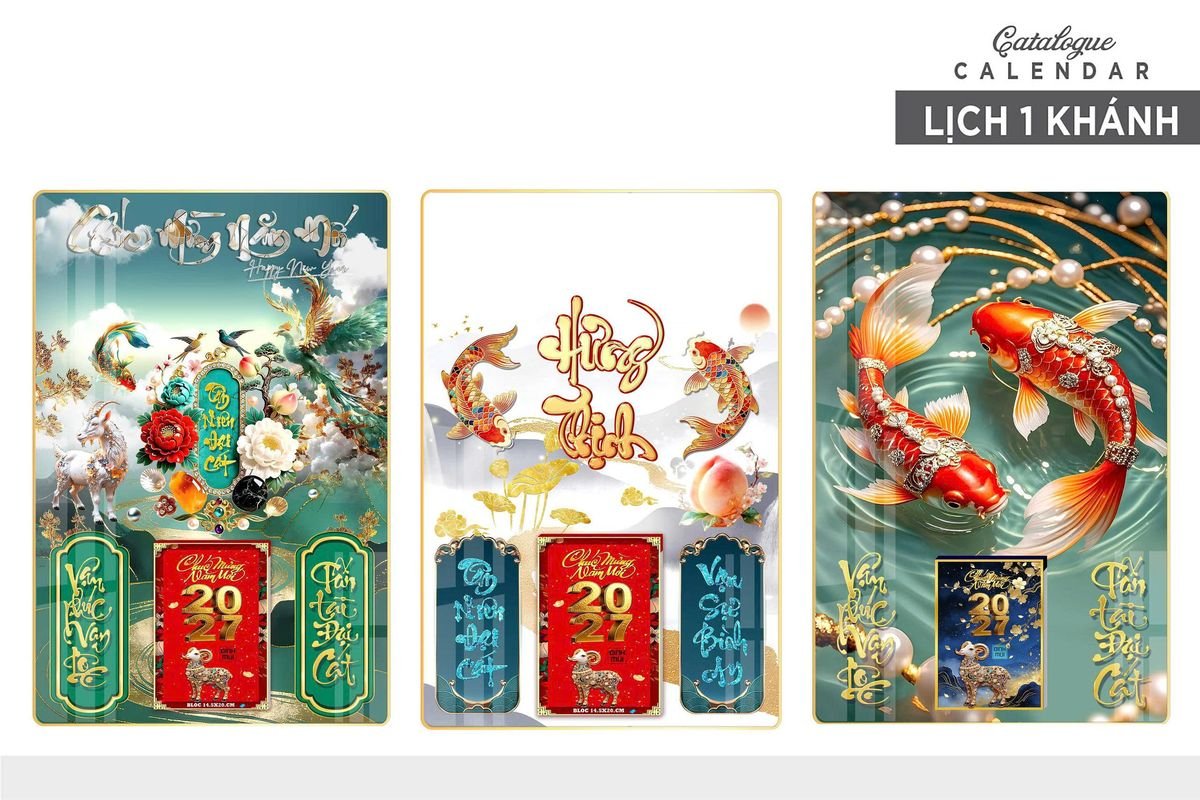 Lịch Gỗ Lamina Cao Cấp 40x60cm 2027 LM406_003 - Quà Tặng Sự Kiện VIP
