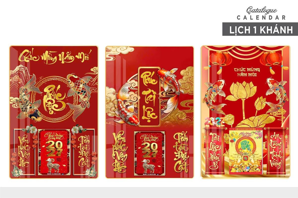 Lịch Gỗ Lamina Cao Cấp 40x60cm 2027 LM406_008 - Quà Tặng Sự Kiện VIP
