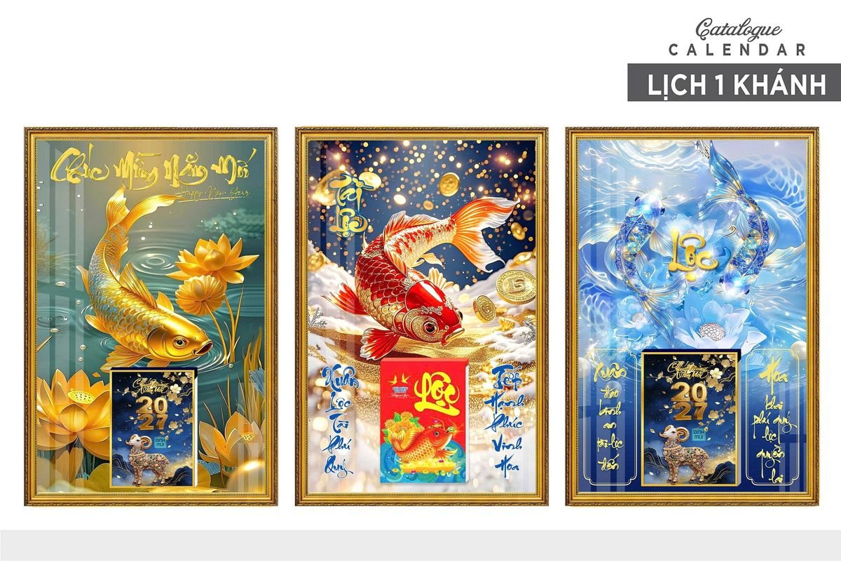 Lịch Gỗ Lamina Cao Cấp 40x60cm 2027 LM406_009 - Quà Tặng Sự Kiện VIP
