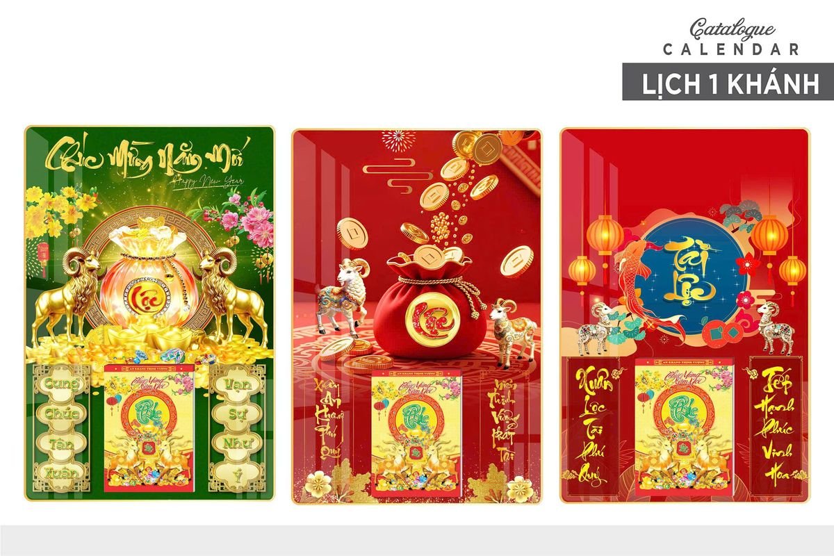 Lịch Gỗ Lamina Cao Cấp 40x60cm 2027 LM406_027 - Quà Tặng Sự Kiện VIP