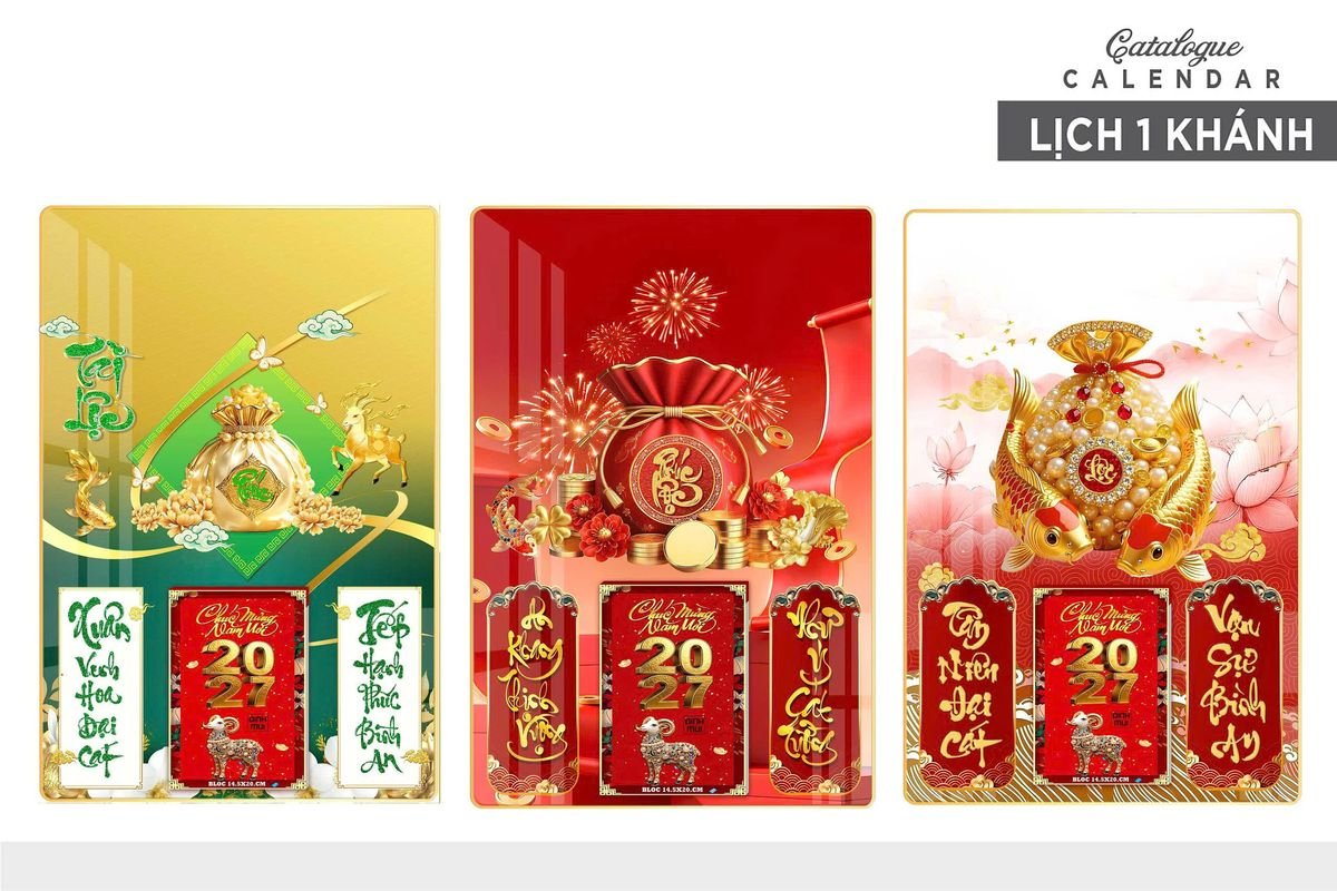 Lịch Gỗ Lamina Cao Cấp 40x60cm 2027 LM406_029 - Quà Tặng Sự Kiện VIP