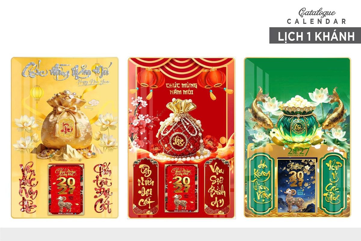 Lịch Gỗ Lamina Cao Cấp 40x60cm 2027 LM406_030 - Quà Tặng Sự Kiện VIP