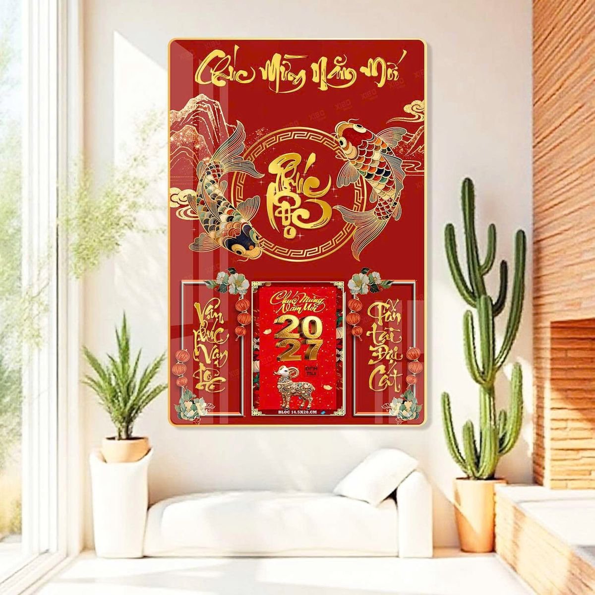 Lịch Gỗ Lamina Cao Cấp 40x60cm 2027 LM406_034 - Quà Tặng Sự Kiện VIP