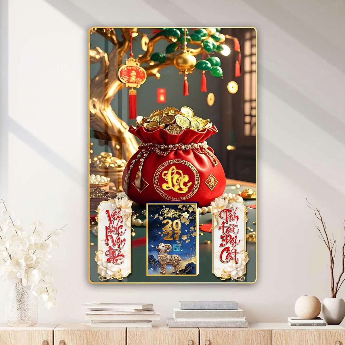 Lịch Gỗ Lamina Cao Cấp 40x60cm 2027 LM406_052 - Quà Tặng Sự Kiện VIP