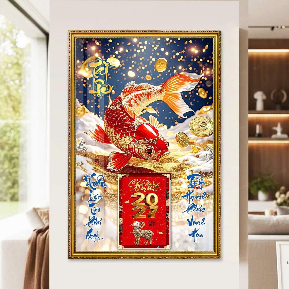 Lịch Gỗ Lamina Cao Cấp 40x60cm 2027 LM406_058 - Quà Tặng Sự Kiện VIP