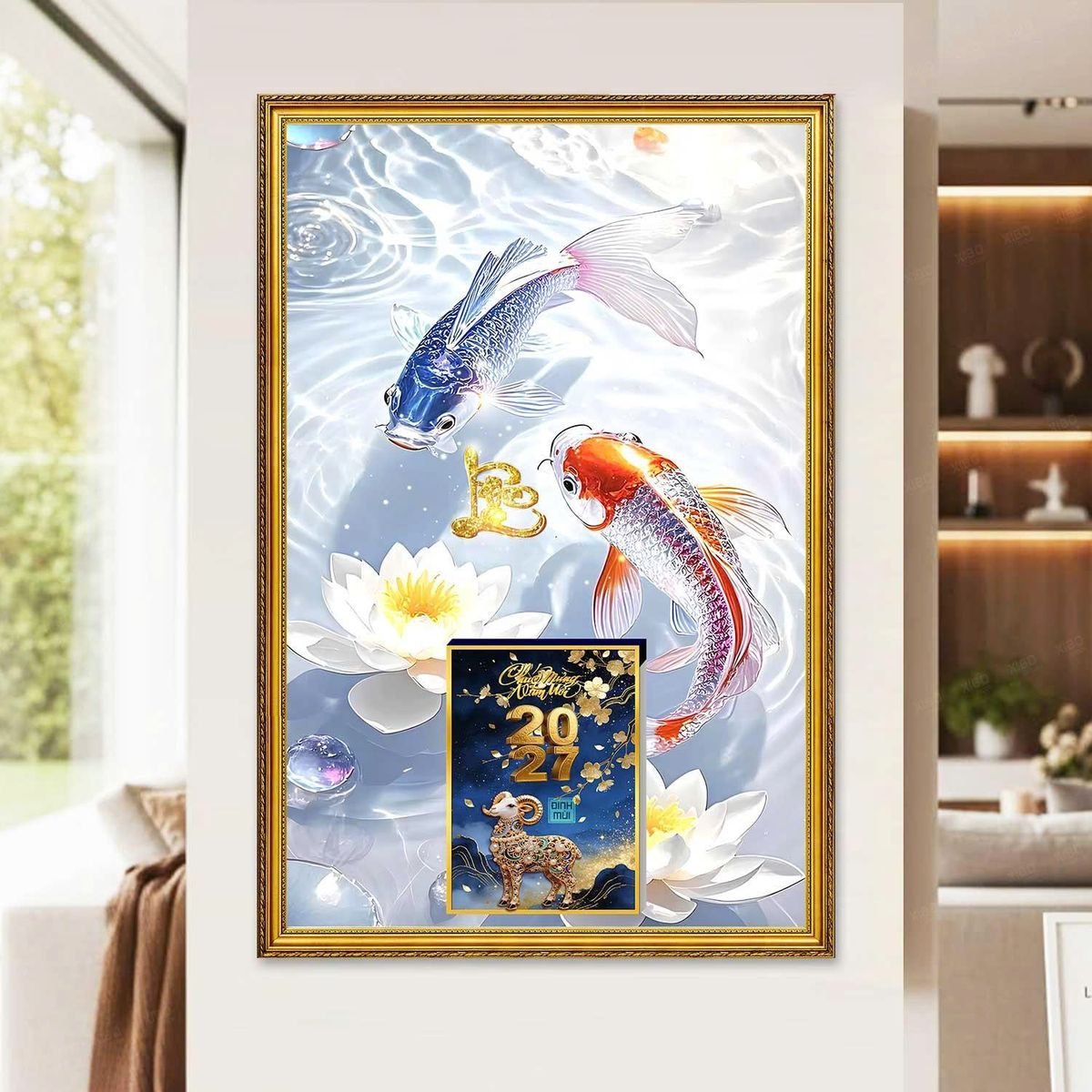 Lịch Gỗ Lamina Cao Cấp 40x60cm 2027 LM406_061 - Quà Tặng Sự Kiện VIP