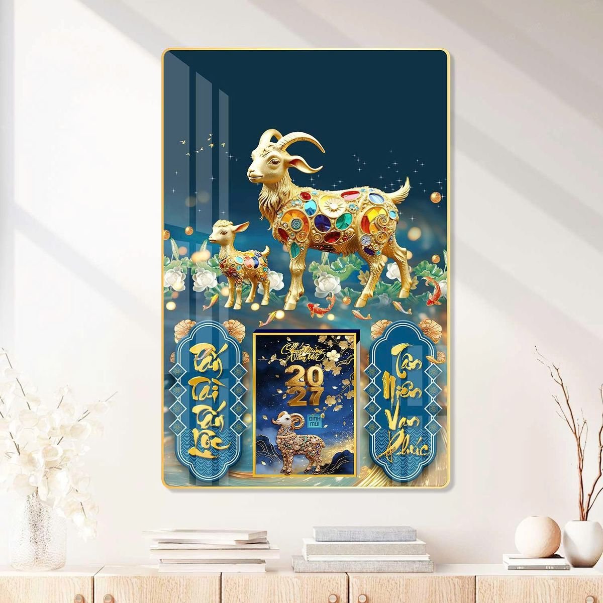 Lịch Gỗ Lamina Cao Cấp 40x60cm 2027 LM406_084 - Quà Tặng Sự Kiện VIP