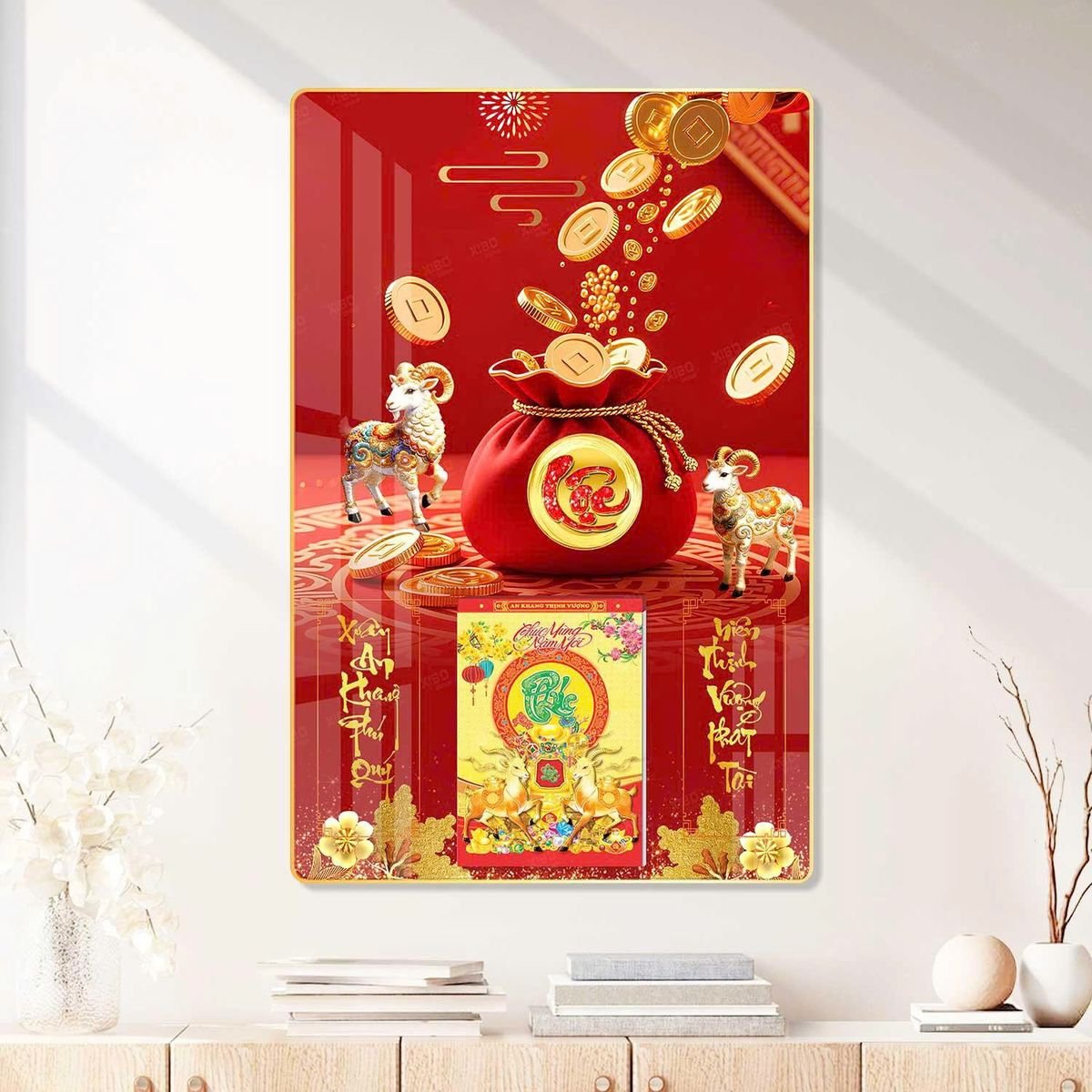 Lịch Gỗ Lamina Cao Cấp 40x60cm 2027 LM406_088 - Quà Tặng Sự Kiện VIP