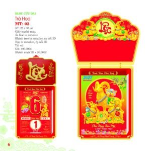 Lịch Bloc Cực Đại 2027 MT Mẫu MT03 (25 x 35cm) Quà Tri Ân Khách Hàng VIP & Đối Tác in logo doanh nghiệp quà tặng Tết tại Quà Tặng Sự Kiện VIP