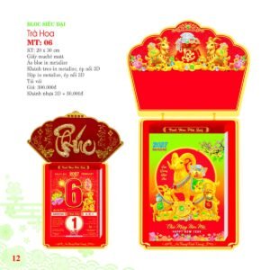 Lịch Bloc Siêu Đại 2027 MT Mẫu MT06 (20 x 30cm) Quà Tri Ân Khách Hàng VIP & Đối Tác in logo doanh nghiệp quà tặng Tết tại Quà Tặng Sự Kiện VIP