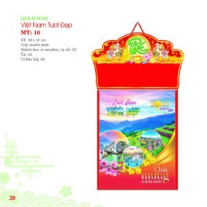 Lịch Bloc 2027 MT Mẫu MT10 (30 x 40cm) Quà Tri Ân Khách Hàng VIP & Đối Tác in logo doanh nghiệp quà tặng Tết tại Quà Tặng Sự Kiện VIP